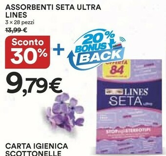Coop Lines Assorbenti Seta Ultra offerta