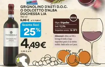 Ipercoop Alba Vino rosso offerta