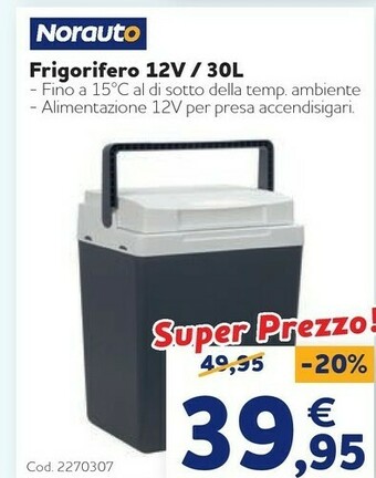Norauto Frigorifero 12v / 30l offerta