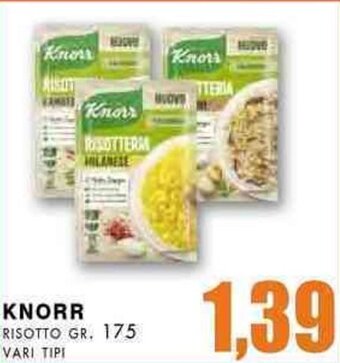 La Mimosa Supermercati Knorr Risotto gr. 175 vari tipi offerta