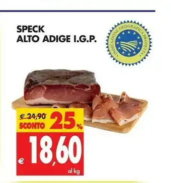 Tigros Tigros Speck Alto Adige Igp offerta