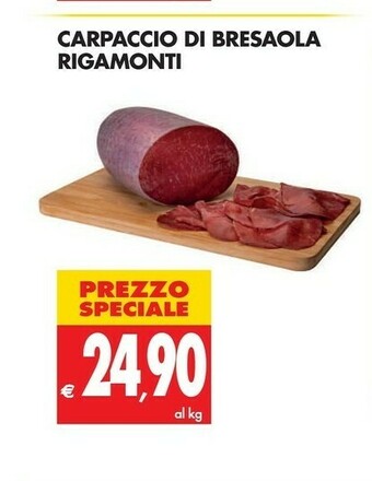 Tigros Rigamonti Carpaccio Di Bresaola offerta