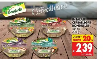 Tigros Bonduelle Cereallegre Insalata Di Riso 200 G(ml) offerta