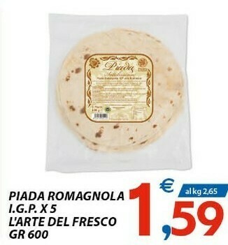 Vivo Supermercati L'arte del fresco Piadine offerta