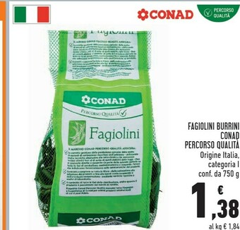 Conad Superstore Fagiolini offerta