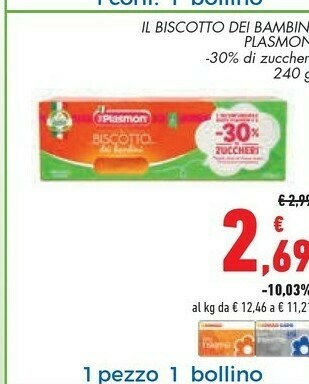 Conad Superstore Plasmon Biscotti offerta