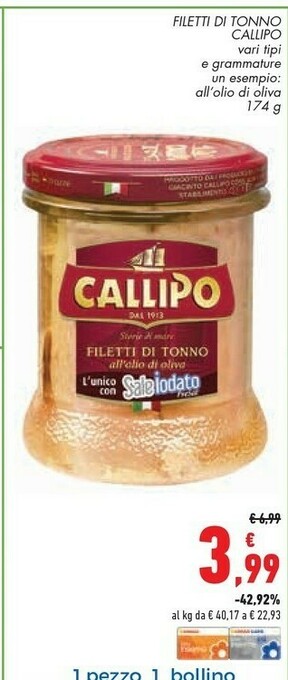 Conad Superstore Callipo Tonno offerta