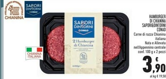 Conad Superstore Sapori Hamburger offerta