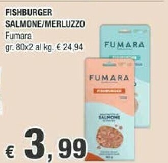 Crai Foodlab Food Lab - Fishburger Solo Filetto Di Salmone 160 G(ml) offerta