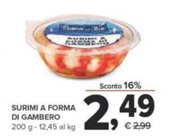 Todis Surimi A Forma Di Gambero 200 g offerta