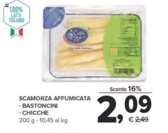 Todis Scamorza Affumicata Bastoncini, Chicche 200 g offerta