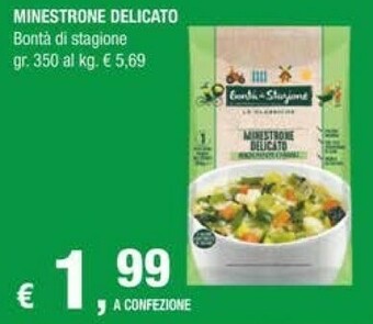 Crai Bontà di stagione Bonta Di Stagione Minestrone Delicato 350 G offerta