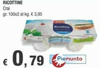 Crai - Ricottine 200 G(ml)