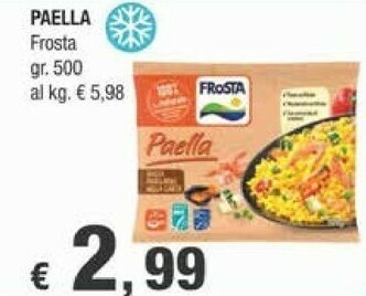 Crai Frosta Paella 500 G offerta