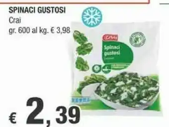 Crai Crai Spinaci Gustosi 600 G offerta