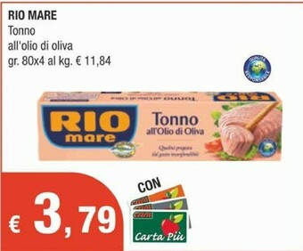 Crai Rio Mare Tonno All'Olio Di Oliva offerta
