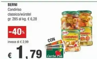 Crai Berni Condiriso Classico 285 G offerta