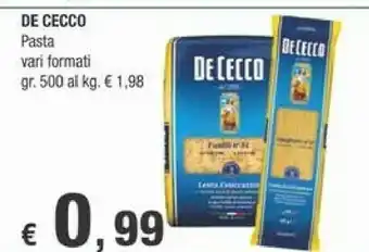 Crai De Cecco Fusilli 500 G(ml) offerta