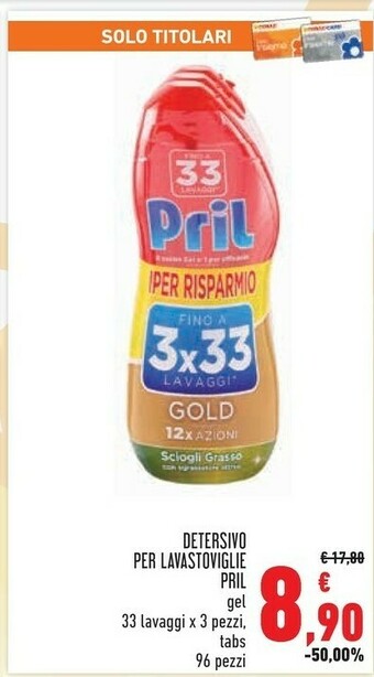 Conad Pril Detersivo lavastoviglie offerta