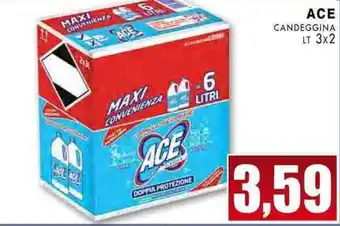 La Mimosa Supermercati Ace Candeggina lt 3x2 offerta