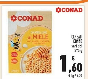 Conad Miele Cereali offerta