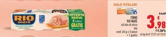 Conad Rio Mare Tonno Rio mare offerta