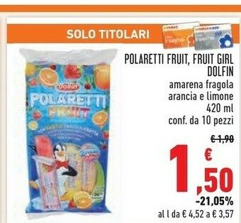 Conad Dolfin Ghiaccioli offerta