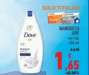 Conad Dove Bagnoschiuma offerta