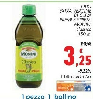 Conad Monini Olio extravergine di oliva offerta