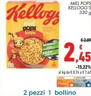 Conad Kelloggs Cereali offerta