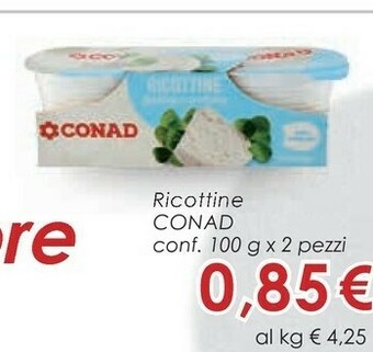 Conad Ricotta offerta
