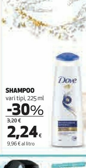 Coop Dove Shampoo offerta
