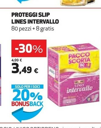 Coop Lines Assorbenti lines offerta