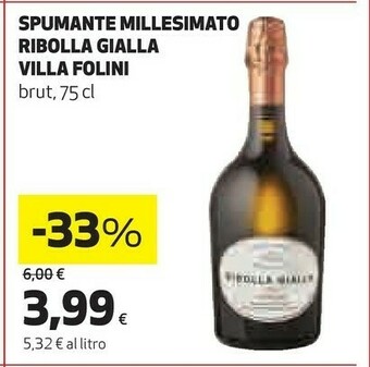 Coop Millesimato Spumante offerta