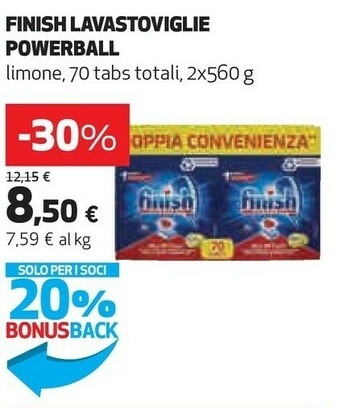 Coop Finish Lavastoviglie Powerball offerta