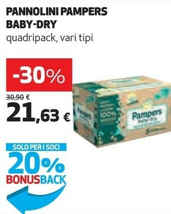 Coop Pampers Pannolini Baby-dry offerta