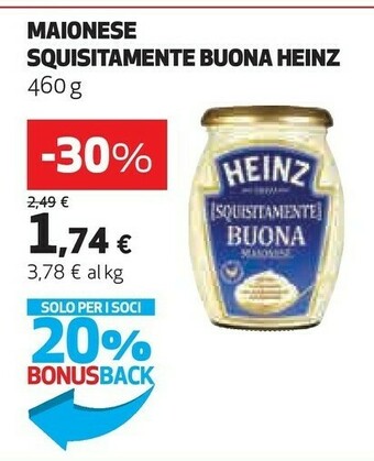 Coop Heinz Maionese Squisitamente Buona offerta