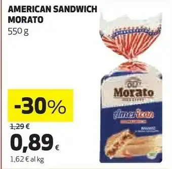 Coop Morato American Sandwich Grano Duro offerta