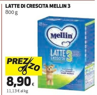 Coop Mellin Latte Crescita 3 Latte Intero offerta
