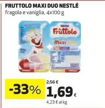 Coop Nestlè Fruttolo Maxi Duo 400 G(ml) offerta
