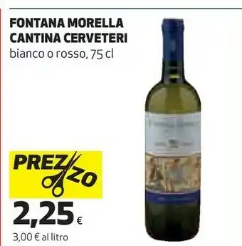 Cantina cerveteri Fontana Morella Lazio Rosso 750 G(ml)