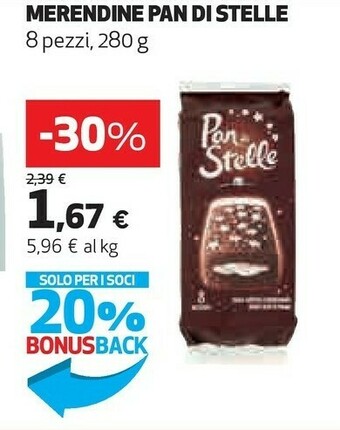 Coop Pan Di Stelle Merendine offerta