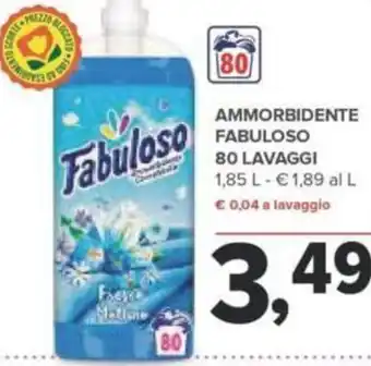 Todis Fabuloso Ammorbidente 80 Lavaggi 1.85 l offerta