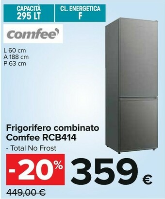 Carrefour Comfeè Frigoriferi offerta