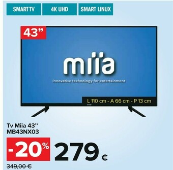 Carrefour Miia Samsung Tv offerta