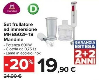 Carrefour Mandine Frullatore offerta