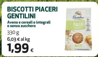 Coop Gentilini Biscotti offerta