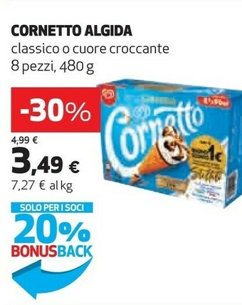 Coop Algida Cornetto offerta