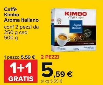 Carrefour Kimbo Caffè Aroma Italiano 250 G(ml) offerta