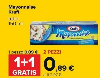 Carrefour Kraft Mayonnaise 150 G(ml) offerta